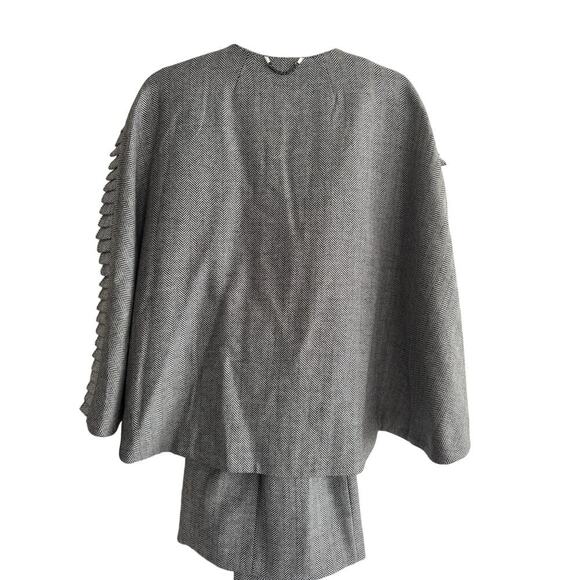 Banana Republic x Olivia Palermo Belted Cape HerringboneTrench Size Large - Picture 5 of 8